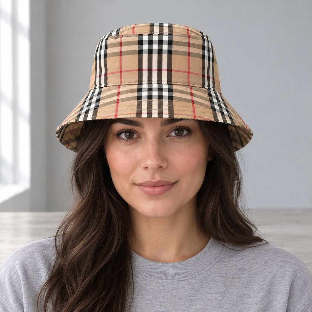 Burberry Vintage Check Bucket Hat - Picture 2 of 6